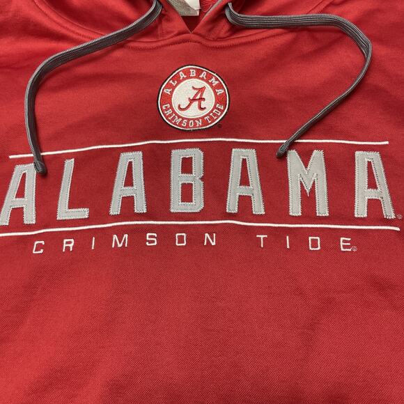 Alabama Crimson Tide Hoodie Sweatshirt Mens 2XL Red Embroidered Knights Apparel - Picture 6 of 9